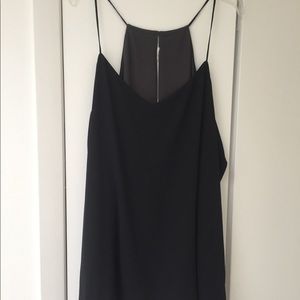 Racer back black flowy cami